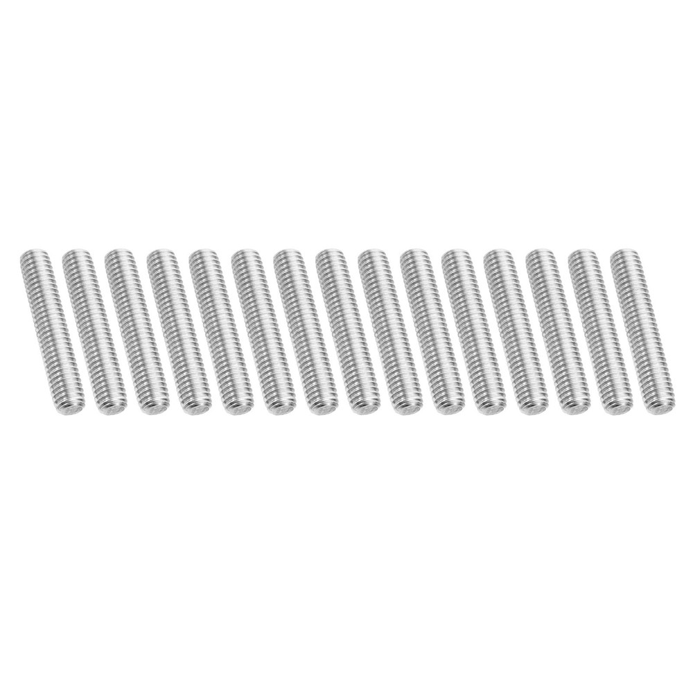 15Pcs 3/8″-16 Fully Threaded Rod 2″ Length 304 Stainless Steel Thread Screw