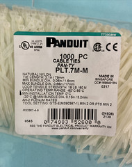 Panduit (1000 Count) PLT.7M-M, Cable Ties 3.1, 18lb Strength