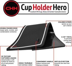 Chevy Camaro 2010-2015 Accessory Interior NonSlip Cup Holder Inserts Console 8Pc
