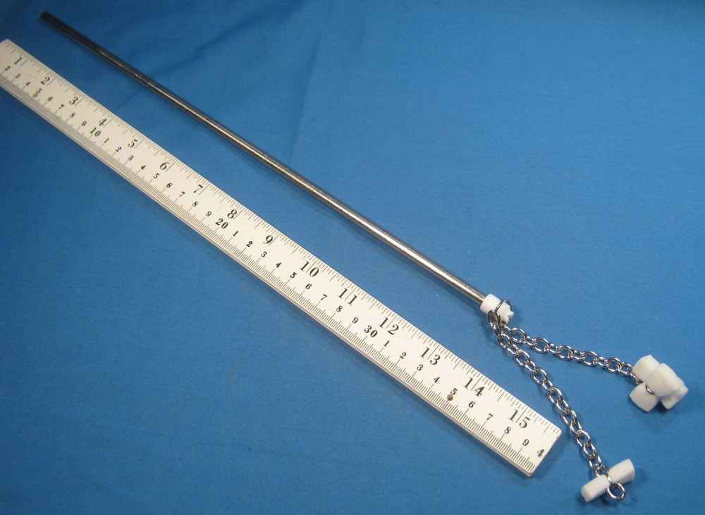 CHEMGLASS CHAIN LINK SCRAPER FOR 3000 ML FLASKS NEW OLD STOCK FREE SHIPPING