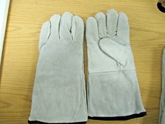 2 PAIR Memphis Regular Grade Shoulder Welding Gloves Cotton Lined Wing Thumb