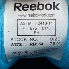 Reebok Guide 3.0 Shoes WOMENS Navy Blue Work Safety Toe Lace Up RB354 SIZE 7.5 W