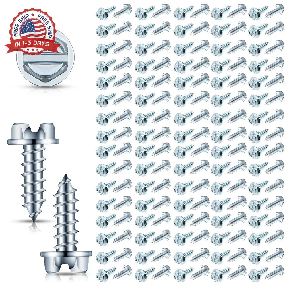 100 Pcs Car License Plate Screws Dealership Supplies Tornillos para Placas De Ca
