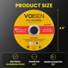 4 1/2 Cut off Wheel,100 PCS Angle Grinder Cutting Disc 4-1/2″ X 1/21″ X 7/8″ Thi