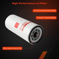 D13 Oil/Fuel Filter Kit Compatible with Volvo D12 Oil Change – 2x LF667,…