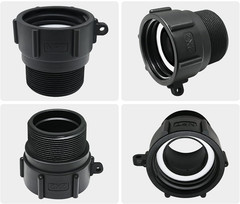 275 330 Gallon IBC Tote Tank Valve Adapter. 2″ Coarse Thread x 2″ NPT Male 1ea