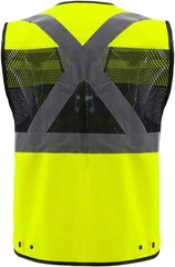 OPLERAI Safety Vest Unisex SIZE 4XL Sleeveless Yellow Multi-Function Pockets NEW