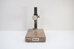 Starrett Granite Surface Plate Indicator Stand 8×12″ w Brown Sharpe Dial Gage #9