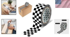 Checkered Flag Packing Tape – 100 Yards