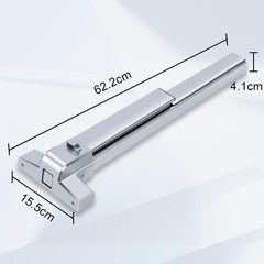 Panic Bar for Exit Door Commercial Emergency Push Bar Lock Stainless Steel