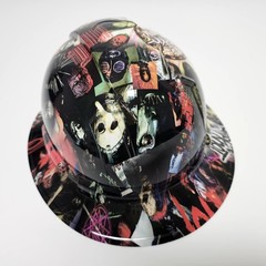 full brim hard hat custom hydro dipped IN SLIPKNOT BAND 25 YEAR COLLAGE NEW