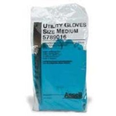 Ansell Latex/Nitrile Blend Blue Utility Gloves, Size