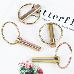 4 PCS Heavy Duty Pin with Ring fo Size: 7/16 Inch / 11 mm x 1-3/4 Inch / 45 mm