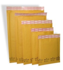 500 #000 4×8 X-Wide Ecolite USA Kraft Bubble Mailers Envelopes TheBoxery