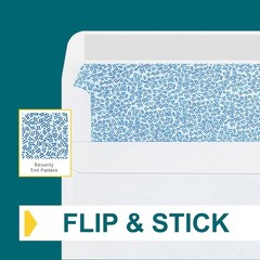 Left Window Envelopes Self Seal 20 Pack 4 1/8 x 9 1/2 Inches Flip & Seal Closure