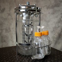 4L Sartorius-Type Jacketed Double Wall Glass Bioreactor Fermenter Vessel