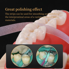 Dental Abrasive Strips Polyester Polishing Strip Coarse/Medium/Fine/Holder