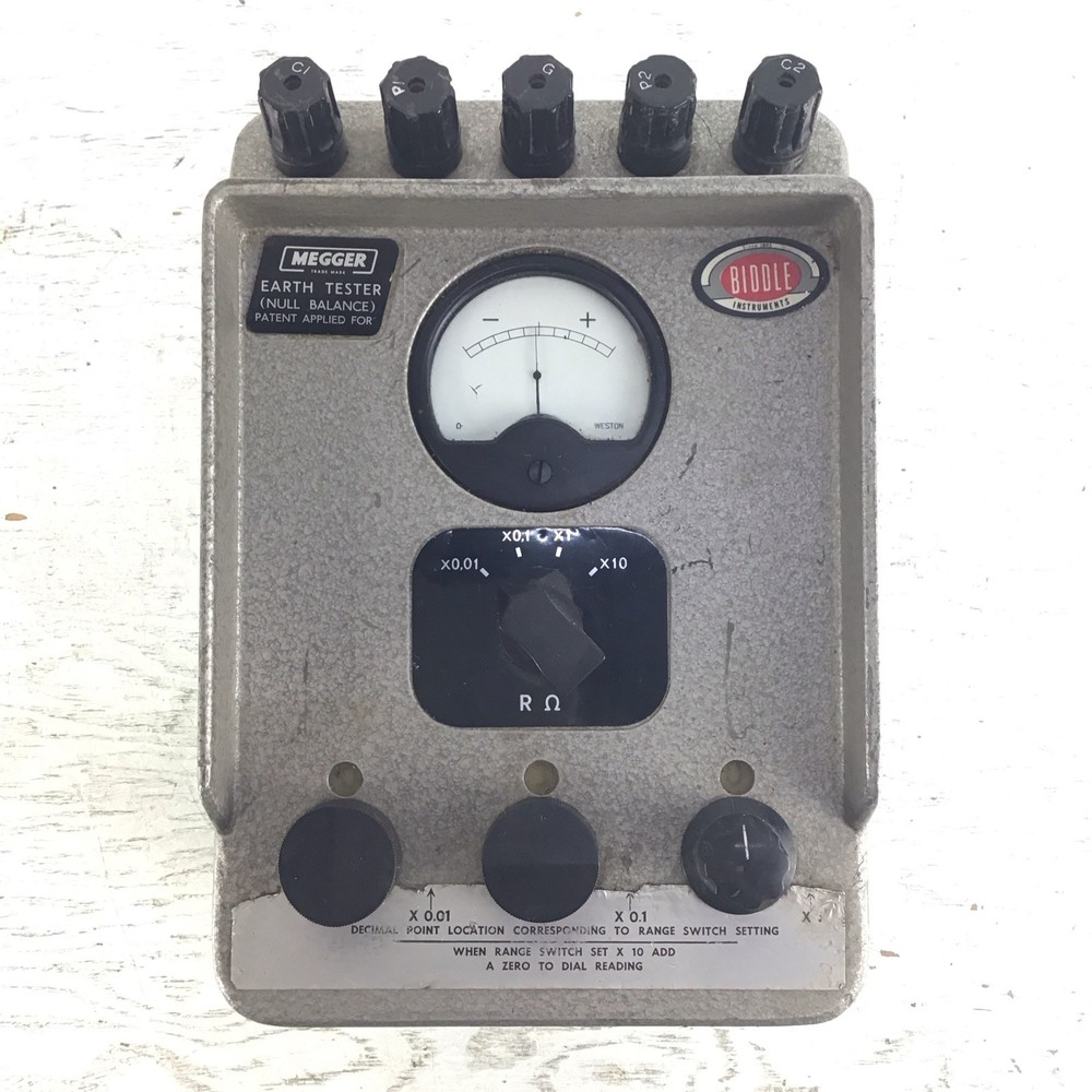 Biddle Instruments MEGGER Earth Tester Null Balance Crank 63220