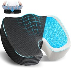 1societal Gel Seat Cushion for Pressure Relief | Office Chair Cushion for Sciat.