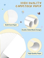 White Cardstock 5×7, 110 Sheets 5×7 Paper, IN-110 Sheets,