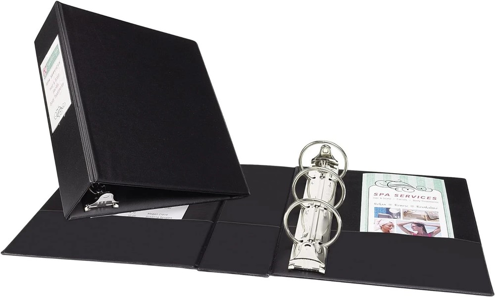 Mini 3 Ring Binder, 5.5″ X 8.5″, 2″ round Rings, 375-Sheet Capacity, 2.8 Inch Wi