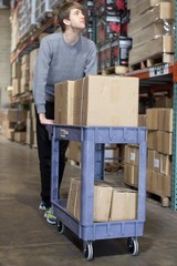 Industrial Utility Service Cart 500 lb Capacity W/ 40×17 Inch Extra Large Size