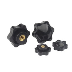Thumb Screw Bolts Female Thread Black Round Fluted Clamping Knob M4 to M12