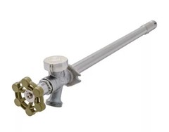 Lot of 4 – Everbilt 1/2″x 3/4″x 12″ Brass Anti-Siphon Frost Free Sillcock Valve