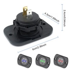 Volt Gauge Meter Voltage LED Digital Display DC 12V-24V Car Panel Voltmeter