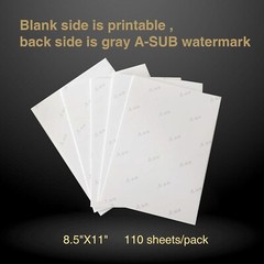 125g A-SUB Sublimation Paper 13×19 110 Sheets for Inkjet Heat Transfer