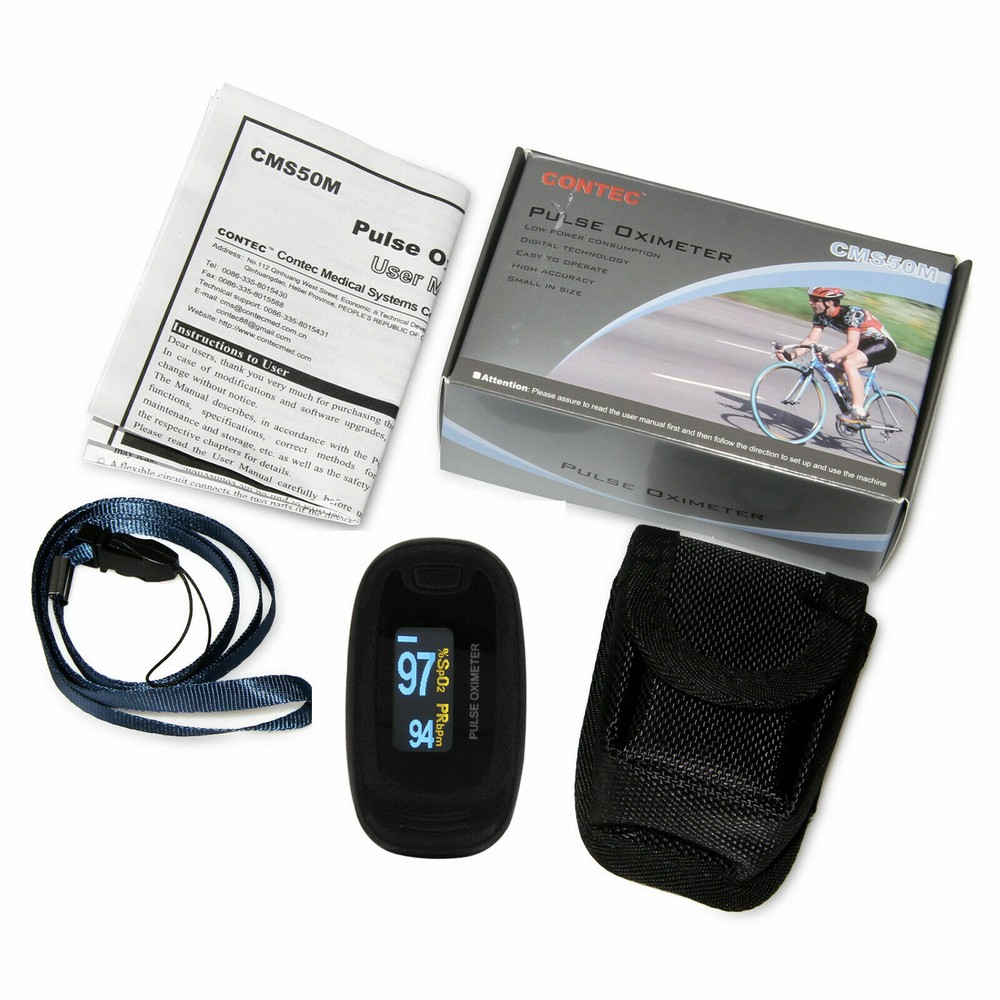Finger Pulse Oximeter Meter SpO2 Heart Rate Monitor Blood Oxygen Saturation FDA