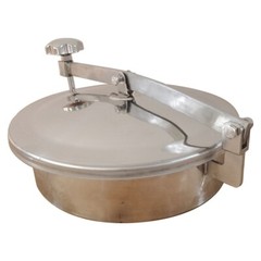 11.8”/300mm Stainless Circular Atmospheric Manhole Cover Sanitary Tank Manway