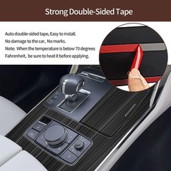 CX-90 Shift Panel Cover Trim & Dashboard Frame Black Brushed Stainless 2PCS