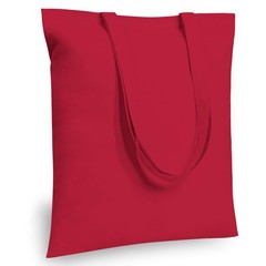 TOPDesign 24-Pack Economical 16″x15″ Red Cotton Tote Bag, Medium,