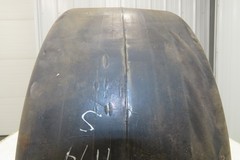 Forklift Tire 16-1/4x7x11-1/4 Smooth Press-on Black Rubber