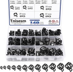 140 Spring Hose Clamps 6-22Mm Silicone Vacuum Hose Action Low Pressure Air Clip