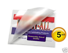 LAM-IT-ALL School ID Cards Hot Laminating Pouches 5 Mil 2-1/2 x 3-5/8 (25/pack)