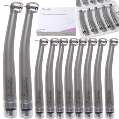 10pcs NSK PANA MAX Style Dental High Speed Handpiece Push Button 4 Holes Midwest