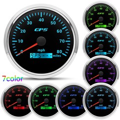 LED Universal 110MM GPS Speedometer 60/80/120/200KMH 80MPH Speed Gauge Meter
