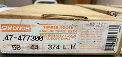 Simonds Timber Tooth Carbide Tipped Teeth for Inserted Tooth Cut-Off Saws