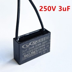 CBB61 250V Capacitor 2 wires 2/3/3.5/4/5/5.5/6/6.5/7/8/9/10/12/15/18/20/25/30 UF