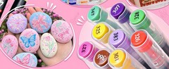 Acrylic Paint Markers Brush Tip 24 Colors, Water-Based Acrylic Colored Paint