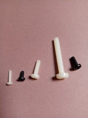 Nylon Plastic Pan Head Machine Screws Packs of 25