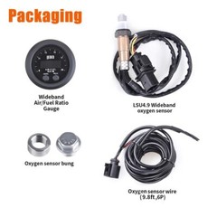 52mm air fuel ratio gauge kit LED Digital Display 12V Wideband O2 sensor kit