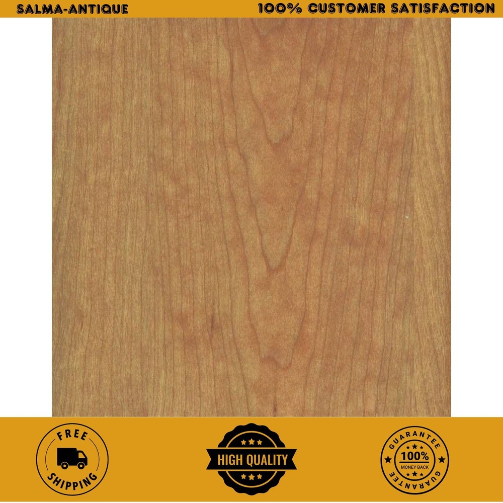 24 In. X 96 In. Cherry Real Wood Veneer with 10 Mil Paperback