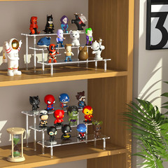 3 Tier Acrylic Display Risers, Large Perfume Organizer Stand, Clear