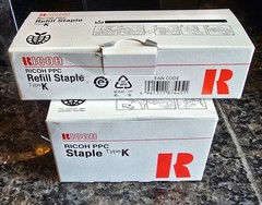 Ricoh TYPE K – 410801 and 410802 (Lot of 2) Staple and Refill