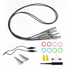 2pcs Oscilloscope Probe Scope Clip Test Cable Lead Kit 1X /10X BNC For P6100