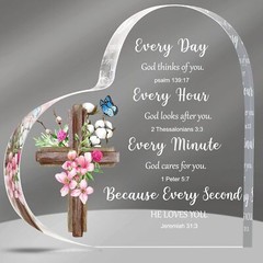 Acrylic Christian Gifts for Women Inspirational with As Picture Shown