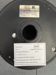 HME 855G001-2 200-250 FT 2 PR 22 AWG PPRO PVC Shielded (2 spools) – NEW/UNUSED!